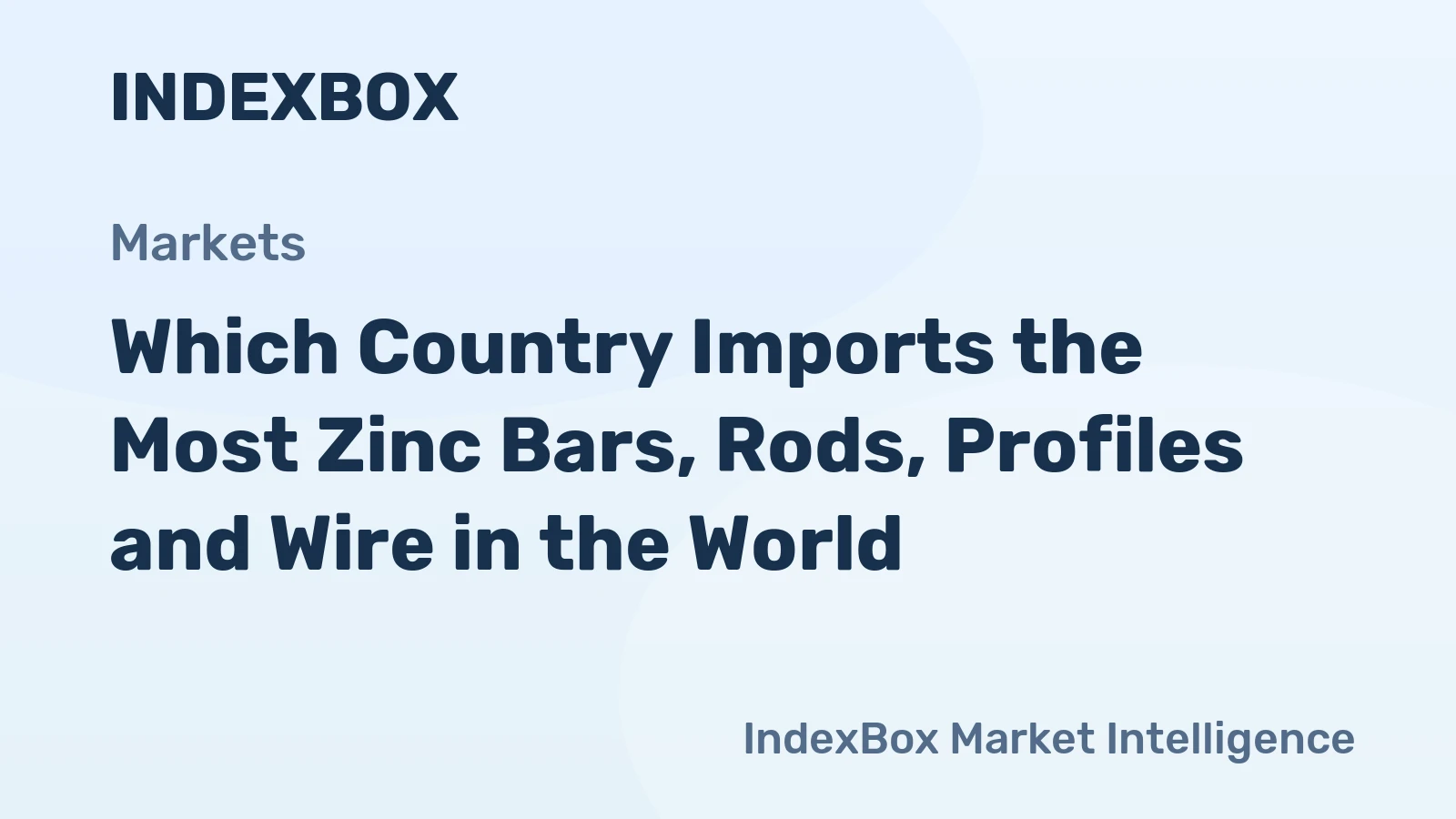Which Country Imports the Most Zinc Bars, Rods, Profiles and Wire in the World?