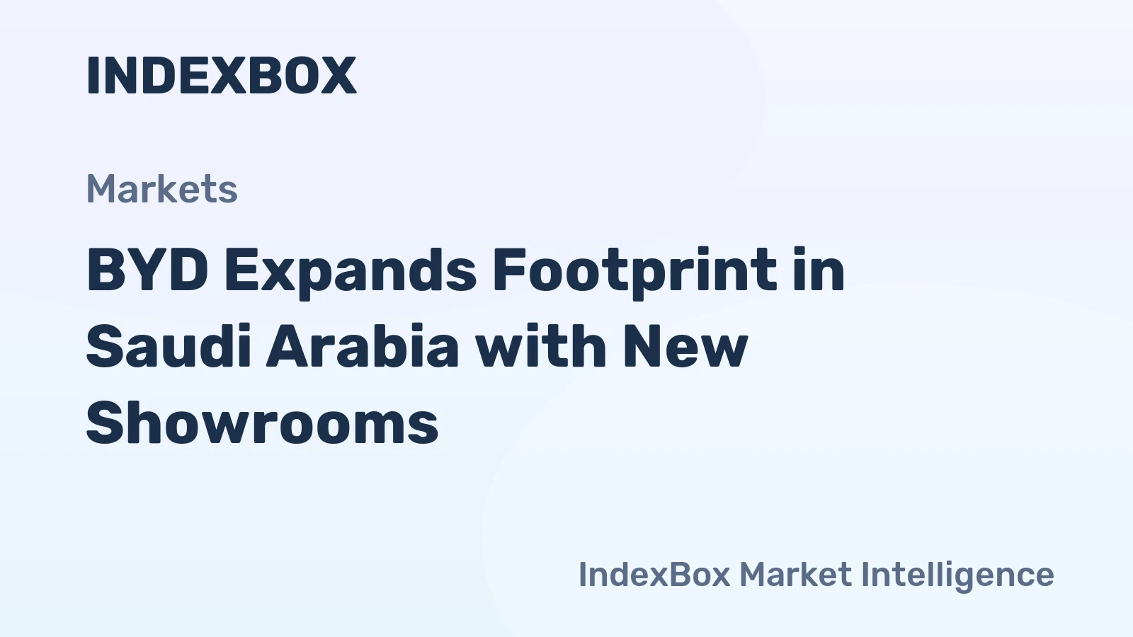 BYD Expands Footprint in Saudi Arabia with New Showrooms