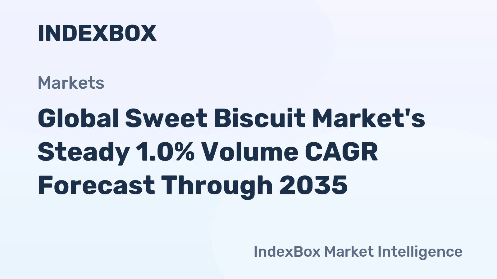 Global Sweet Biscuit Market's Steady 1.0% Volume CAGR Forecast Through 2035