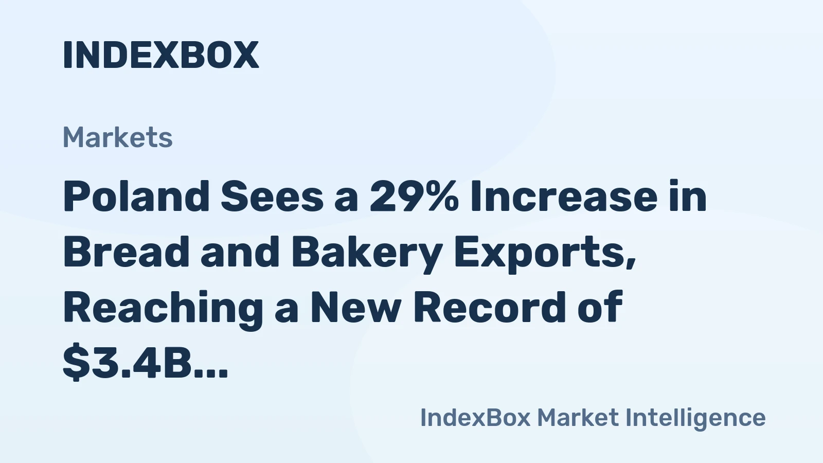 Poland Sees a 29% Increase in Bread and Bakery Exports, Reaching a New Record of $3.4B in 2023