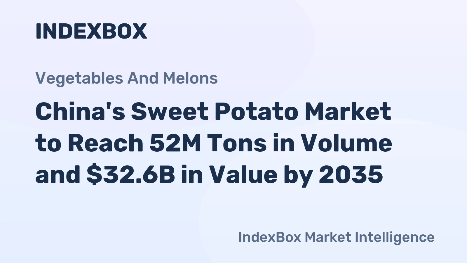 China's Sweet Potato Market to Reach 52M Tons in Volume and $32.6B in Value by 2035