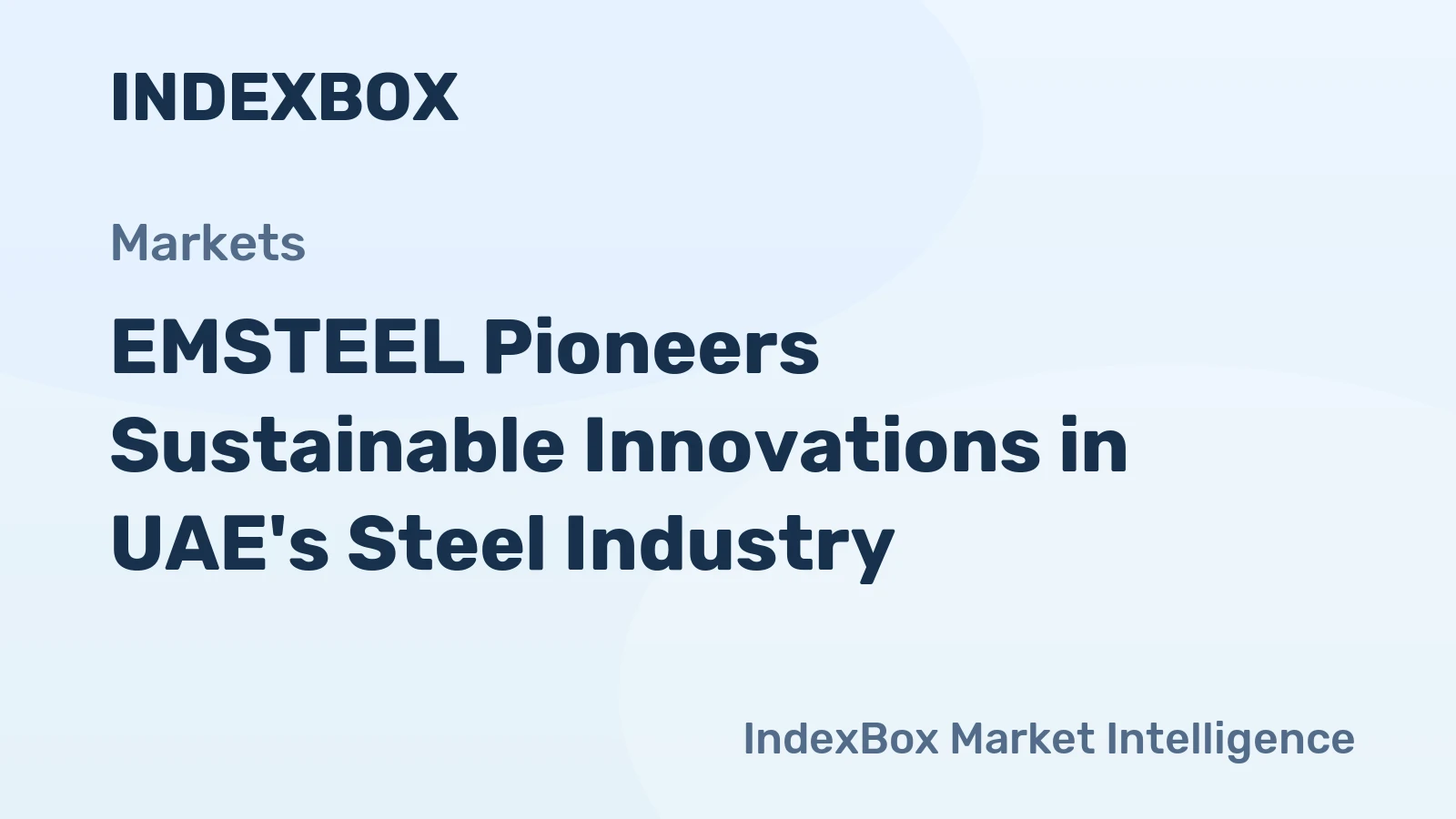 EMSTEEL Pioneers Sustainable Innovations in UAE's Steel Industry