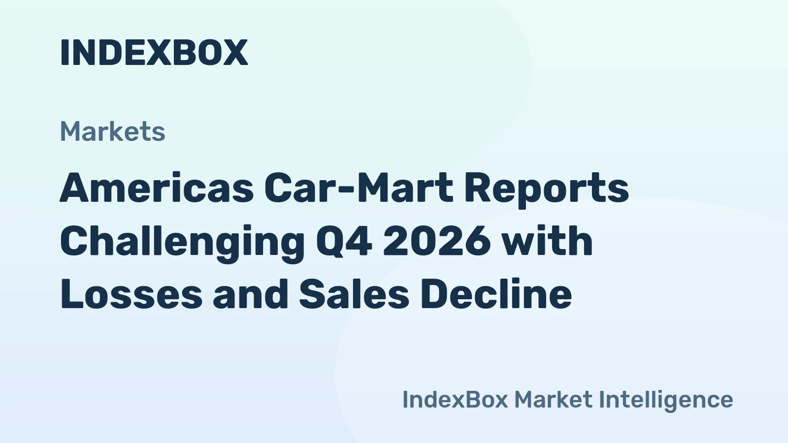 Americas Car-Mart Reports Challenging Q4 2026 with Losses and Sales Decline