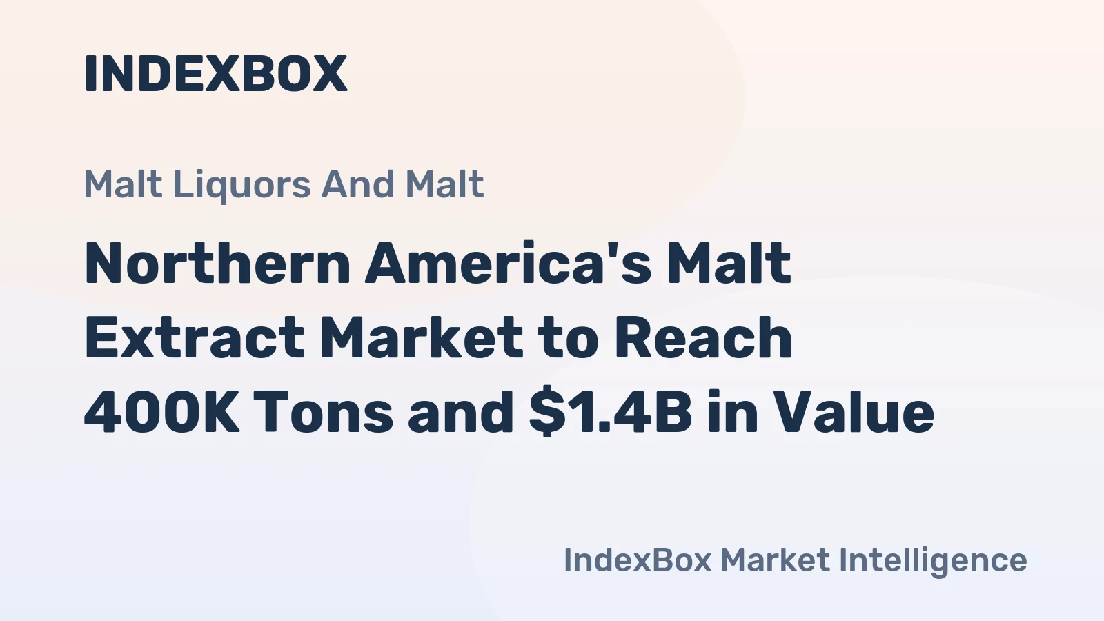 Northern America's Malt Extract Market to Reach 400K Tons and $1.4B in Value