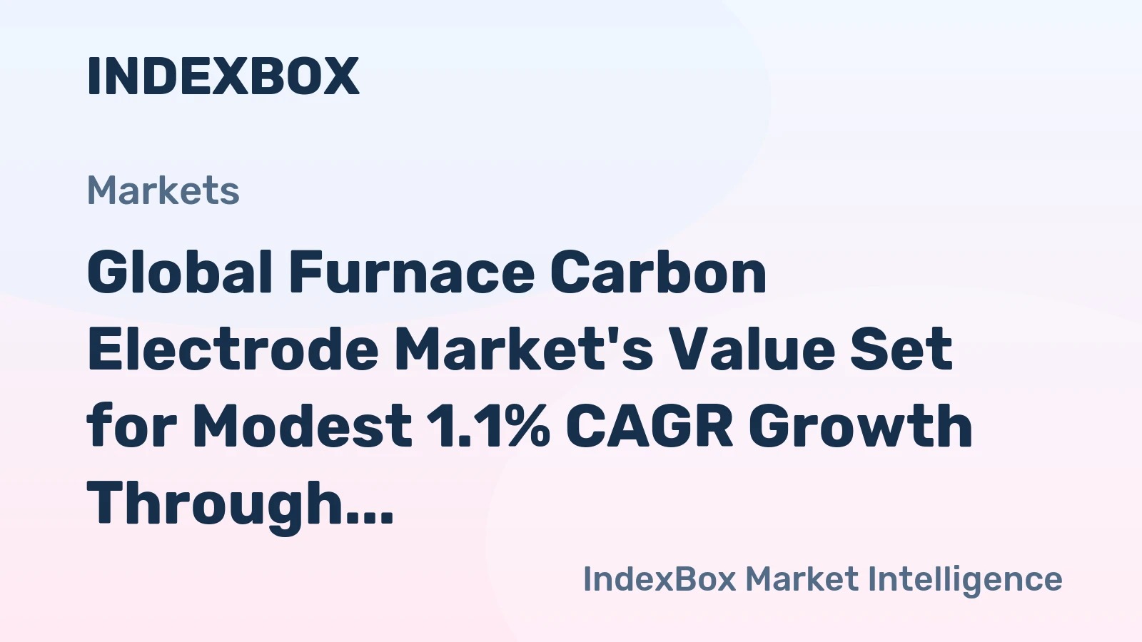 Global Furnace Carbon Electrode Market's Value Set for Modest 1.1% CAGR Growth Through 2035