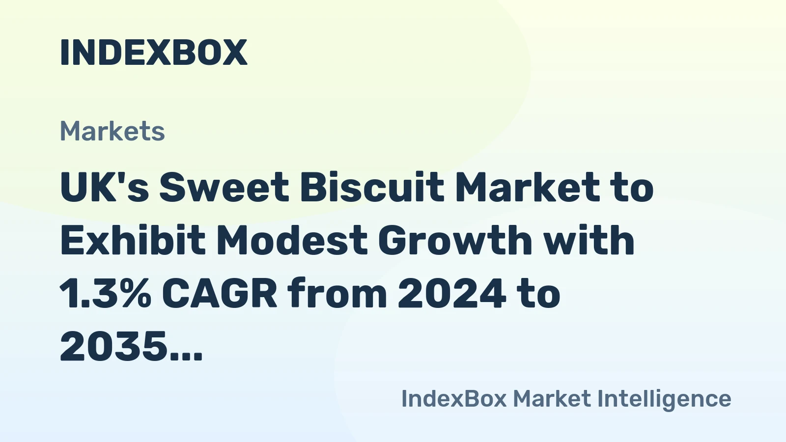 UK's Sweet Biscuit Market to Exhibit Modest Growth with 1.3% CAGR from 2024 to 2035