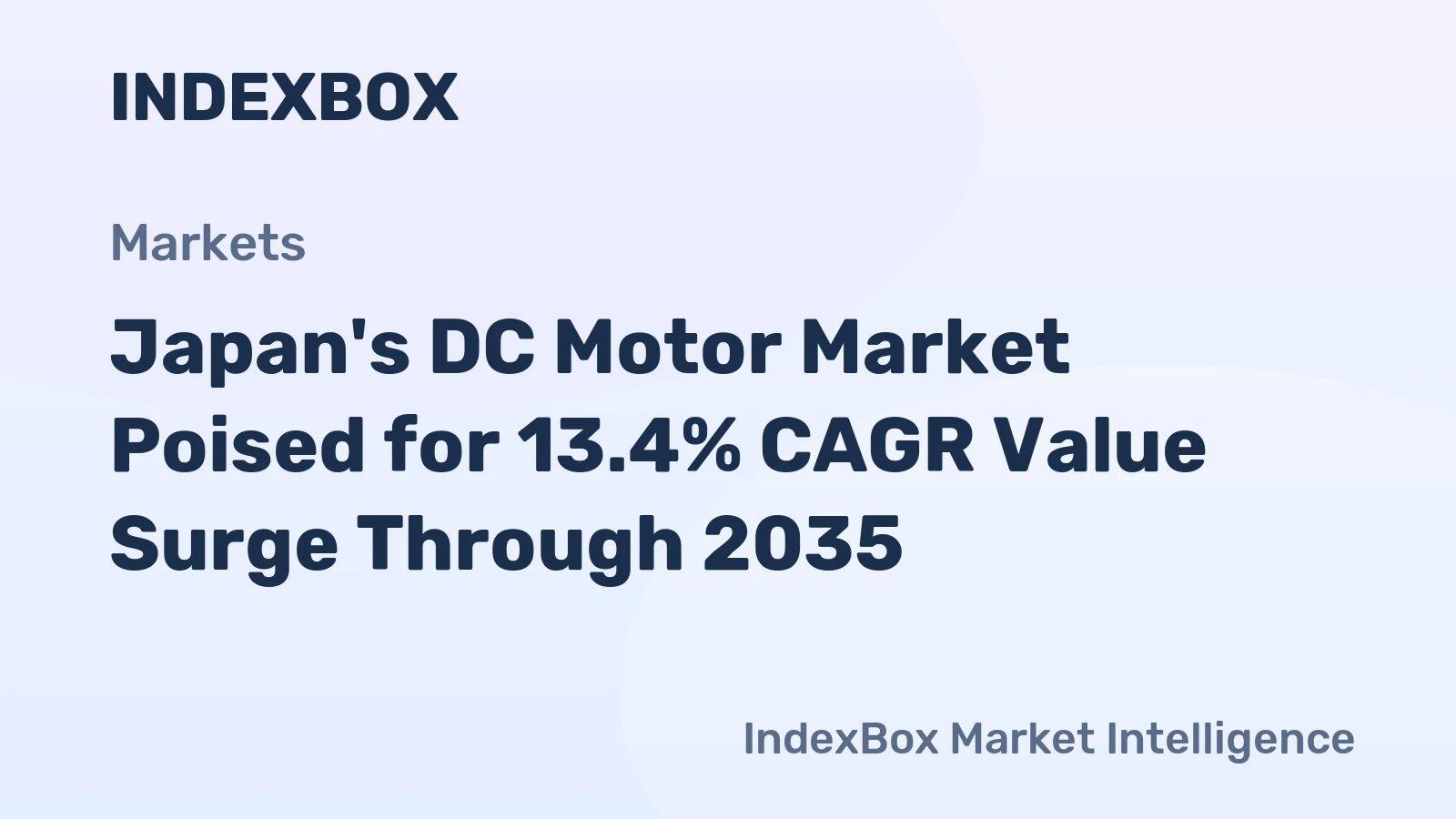 Japan's DC Motor Market Poised for 13.4% CAGR Value Surge Through 2035