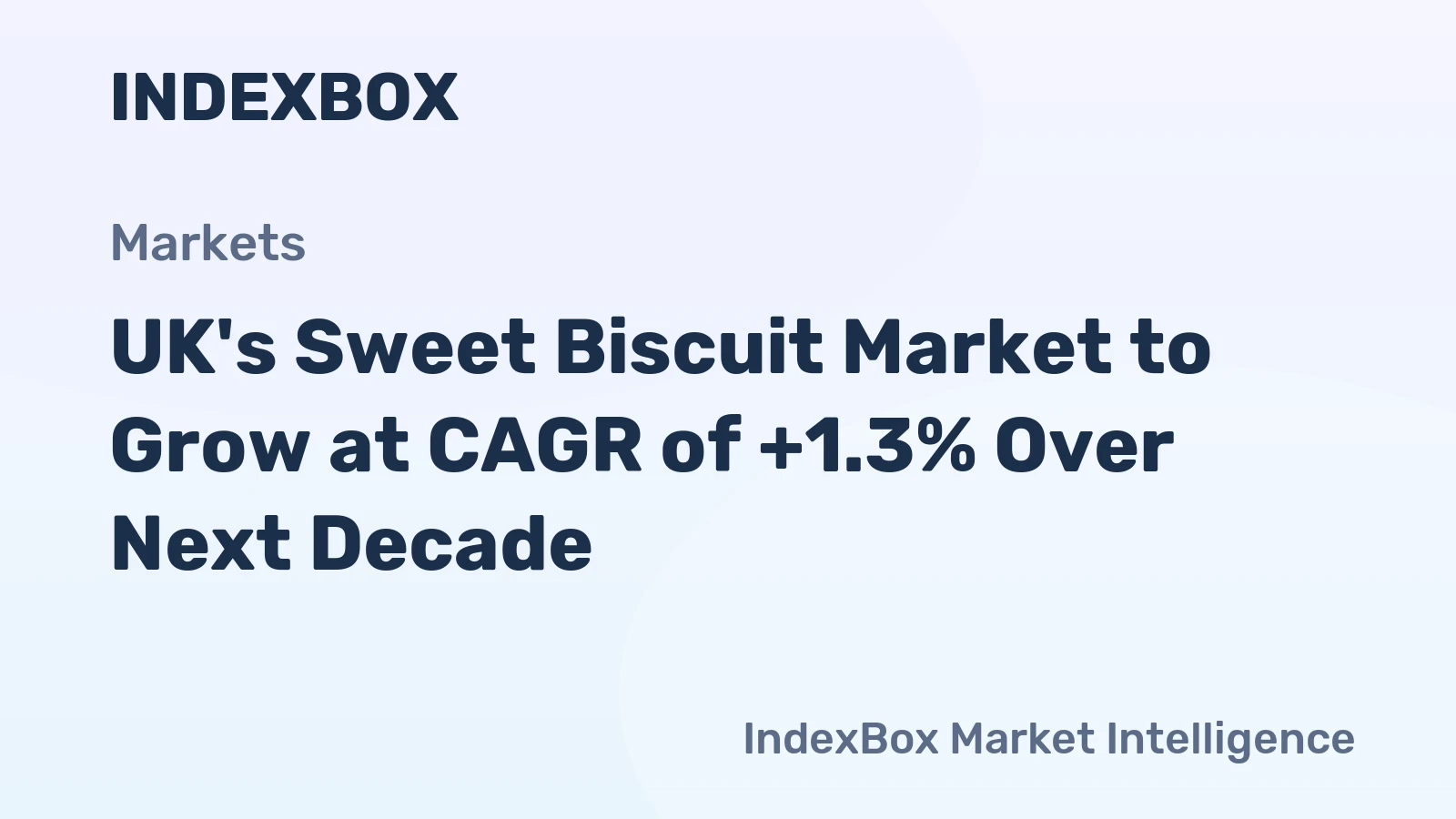 UK's Sweet Biscuit Market to Grow at CAGR of +1.3% Over Next Decade