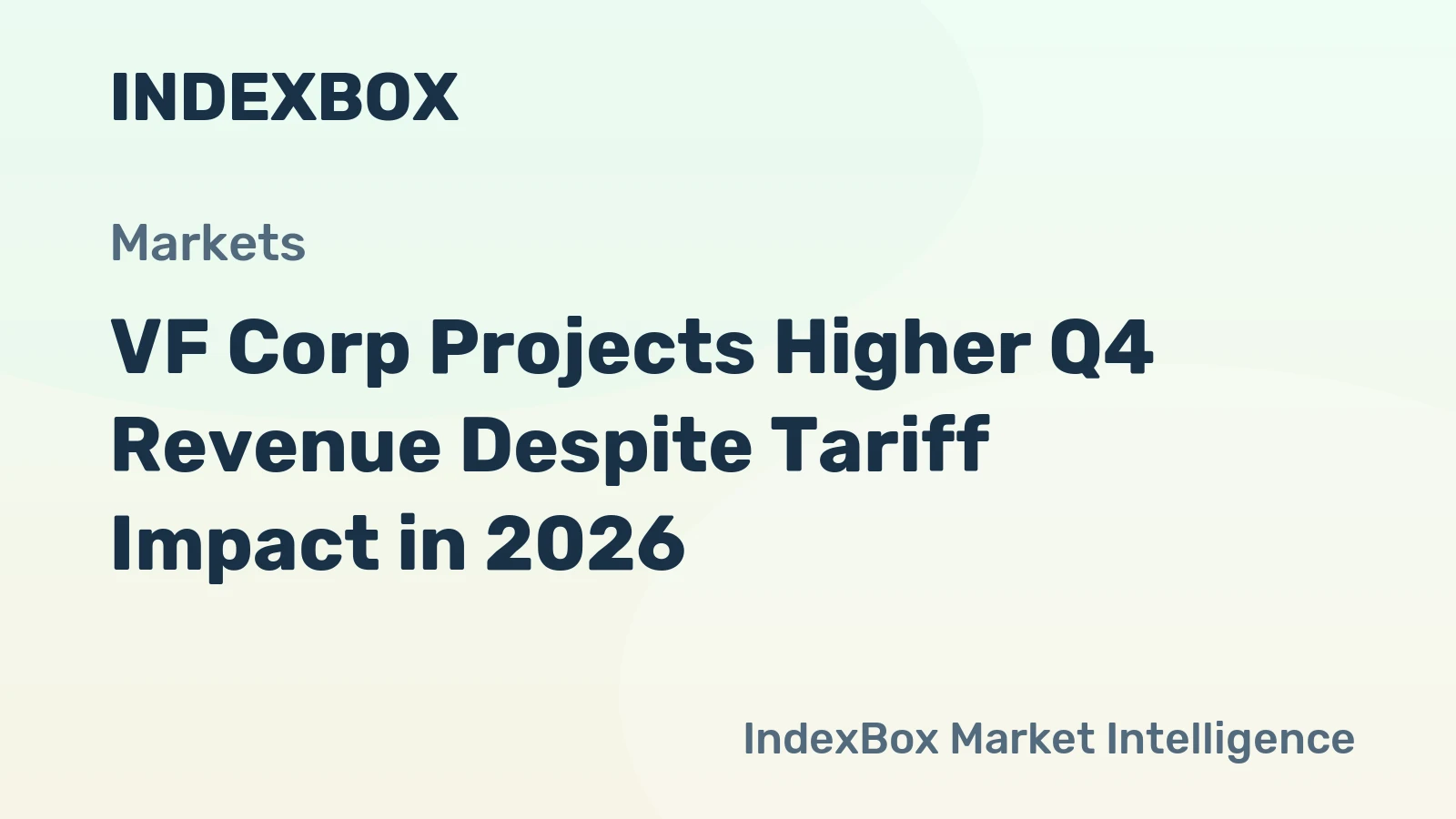 VF Corp Projects Higher Q4 Revenue Despite Tariff Impact in 2026