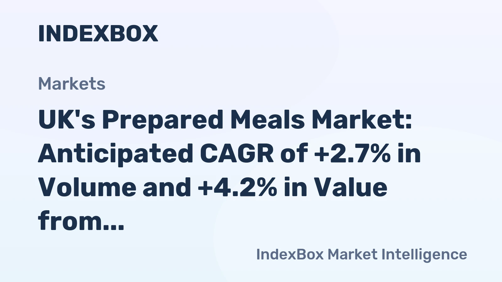 UK's Prepared Meals Market: Anticipated CAGR of +2.7% in Volume and +4.2% in Value from 2024 to 2035