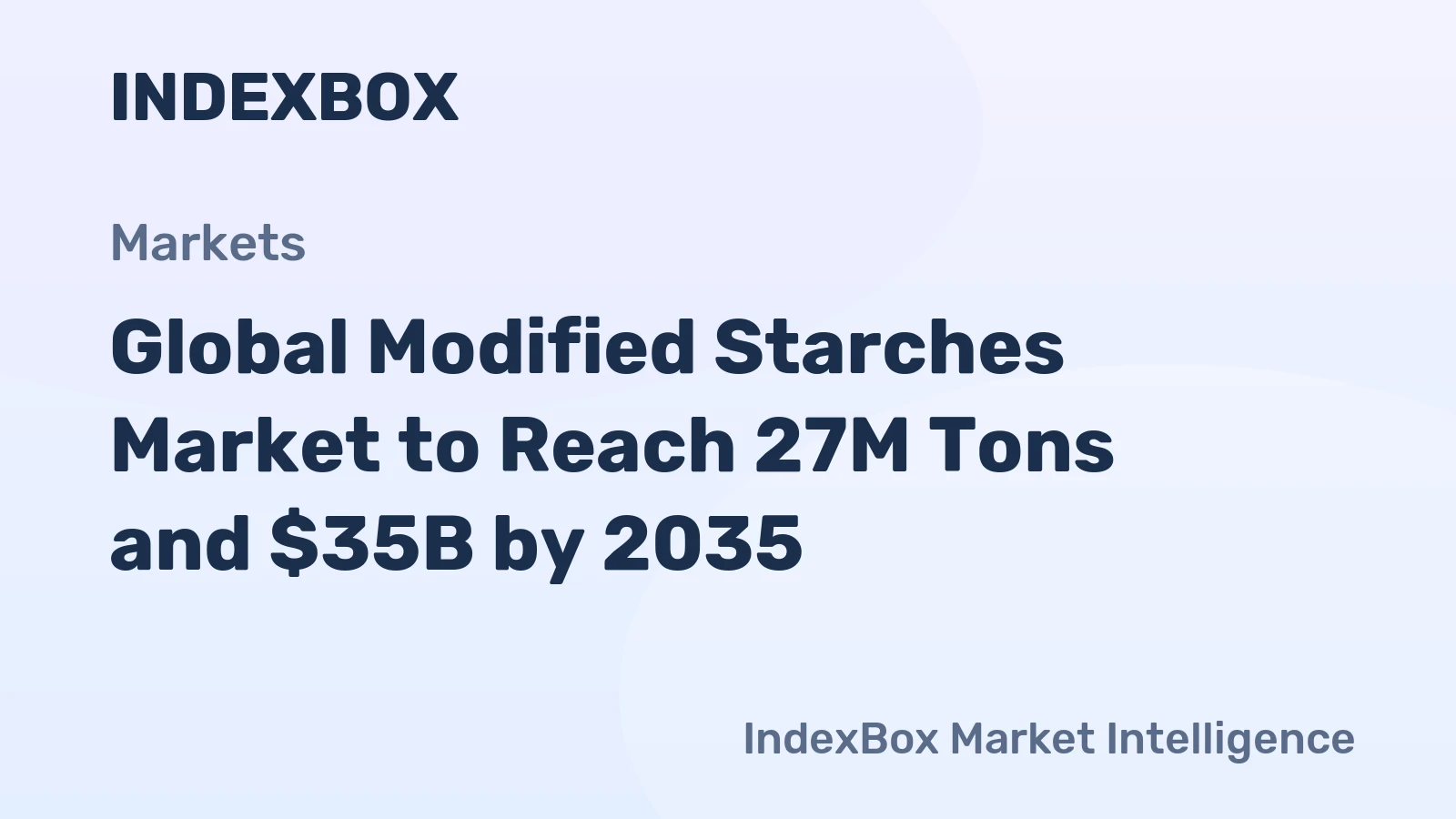 Global Modified Starches Market to Reach 27M Tons and $35B by 2035