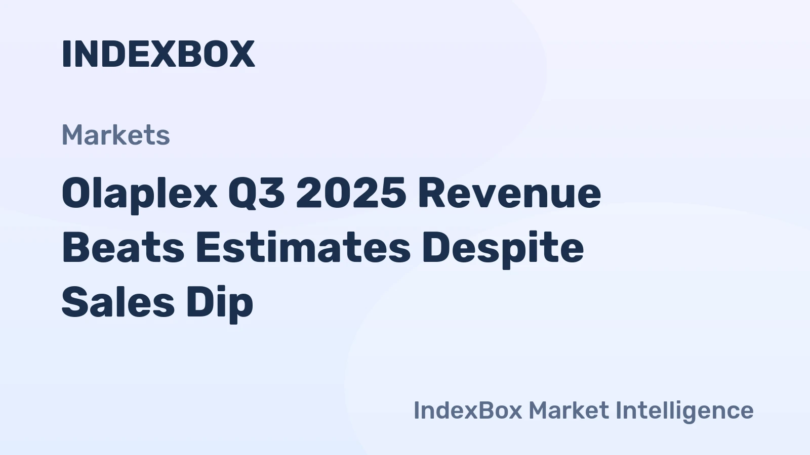 Olaplex Q3 2025 Revenue Beats Estimates Despite Sales Dip