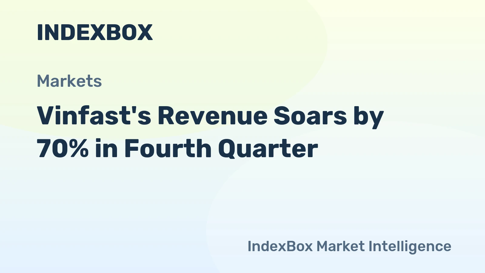 Vinfast's Revenue Soars by 70% in Fourth Quarter