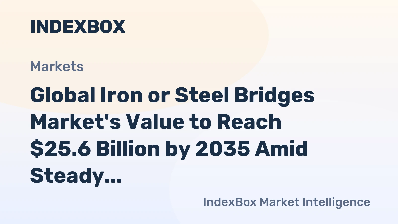Global Iron or Steel Bridges Market's Value to Reach $25.6 Billion by 2035 Amid Steady Growth