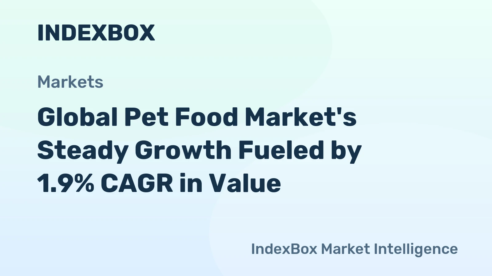 Global Pet Food Market's Steady Growth Fueled by 1.9% CAGR in Value