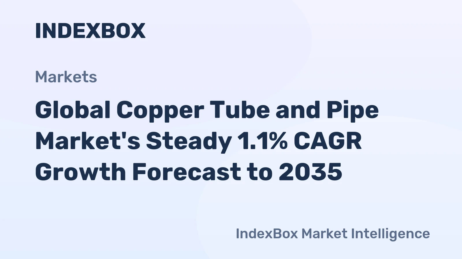 Global Copper Tube and Pipe Market's Steady 1.1% CAGR Growth Forecast to 2035