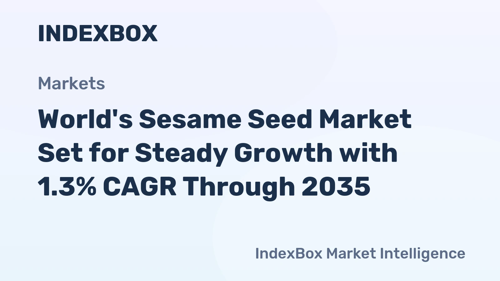 World's Sesame Seed Market Set for Steady Growth with 1.3% CAGR Through 2035