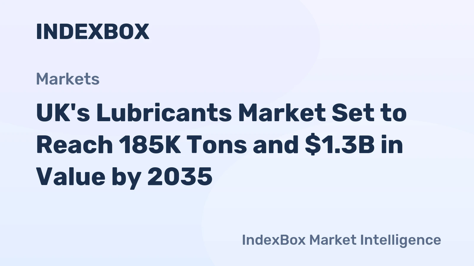 UK's Lubricants Market Set to Reach 185K Tons and $1.3B in Value by 2035
