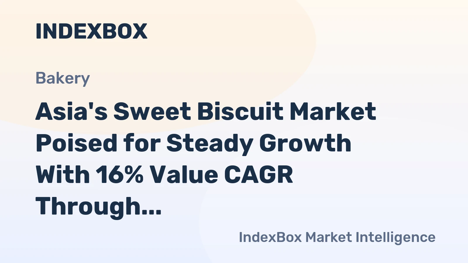 Asia's Sweet Biscuit Market Poised for Steady Growth With 16% Value CAGR Through 2035