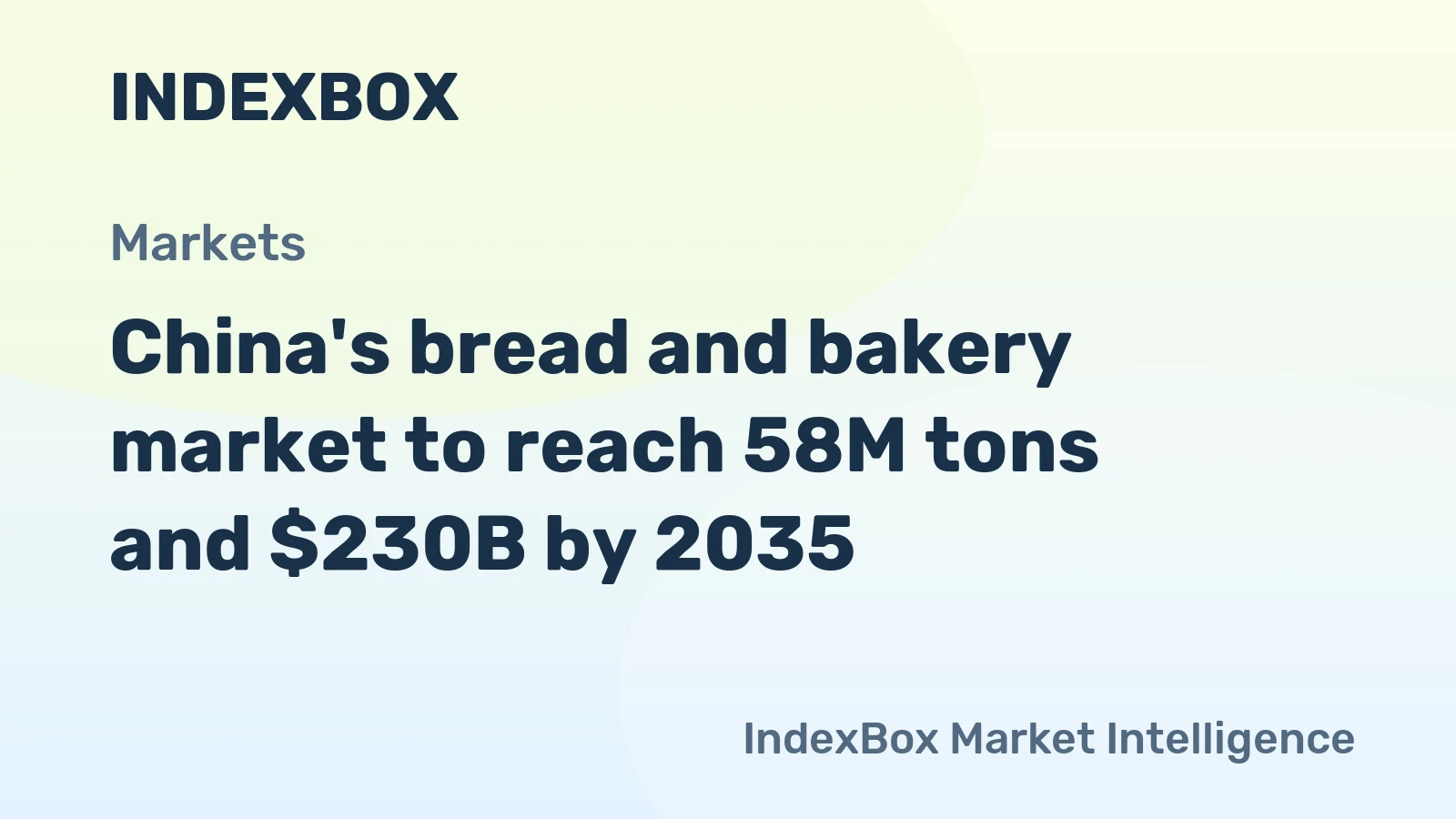 China's bread and bakery market to reach 58M tons and $230B by 2035