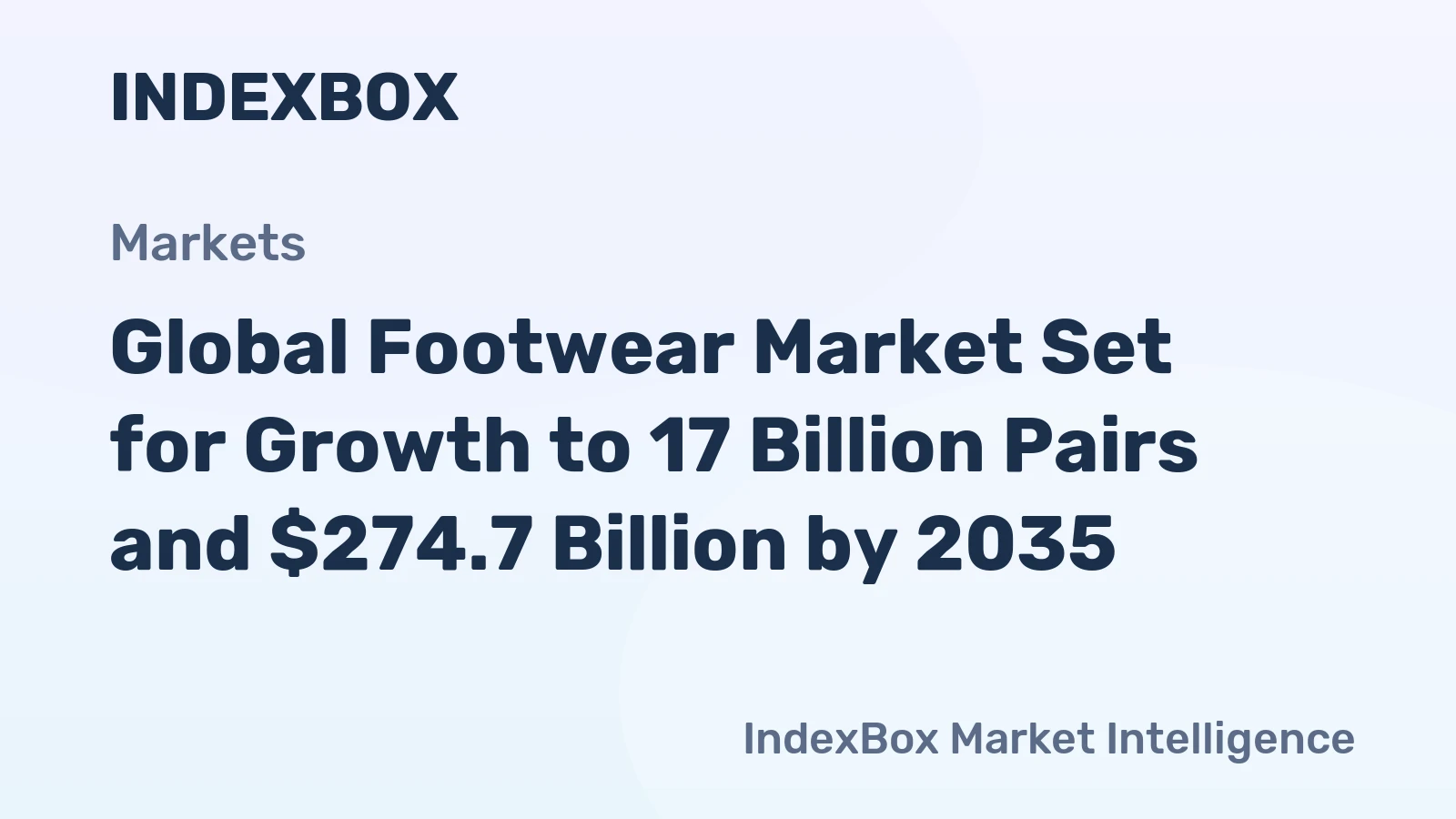 Global Footwear Market Set for Growth to 17 Billion Pairs and $274.7 Billion by 2035
