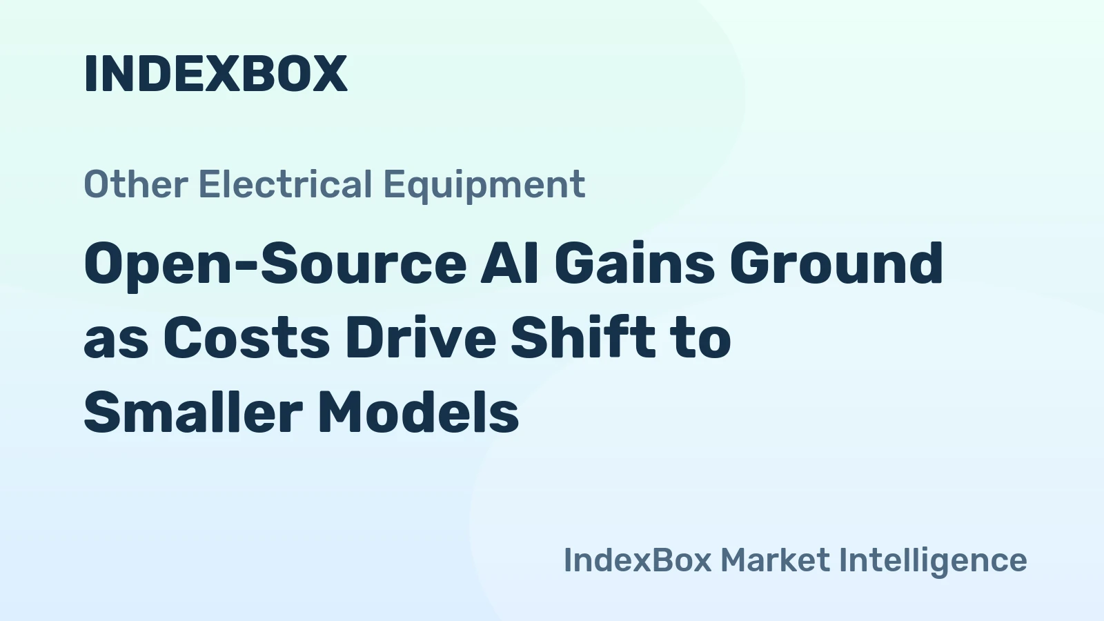 Open-Source AI Gains Ground as Costs Drive Shift to Smaller Models