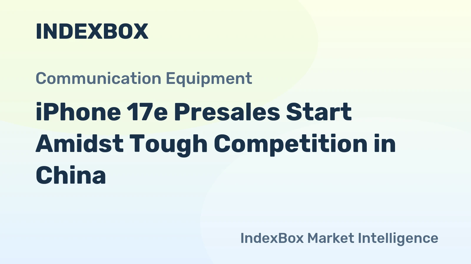iPhone 17e Presales Start Amidst Tough Competition in China