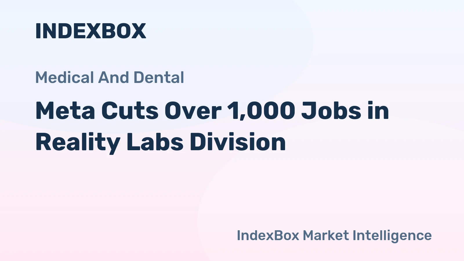 Meta Cuts Over 1,000 Jobs in Reality Labs Division