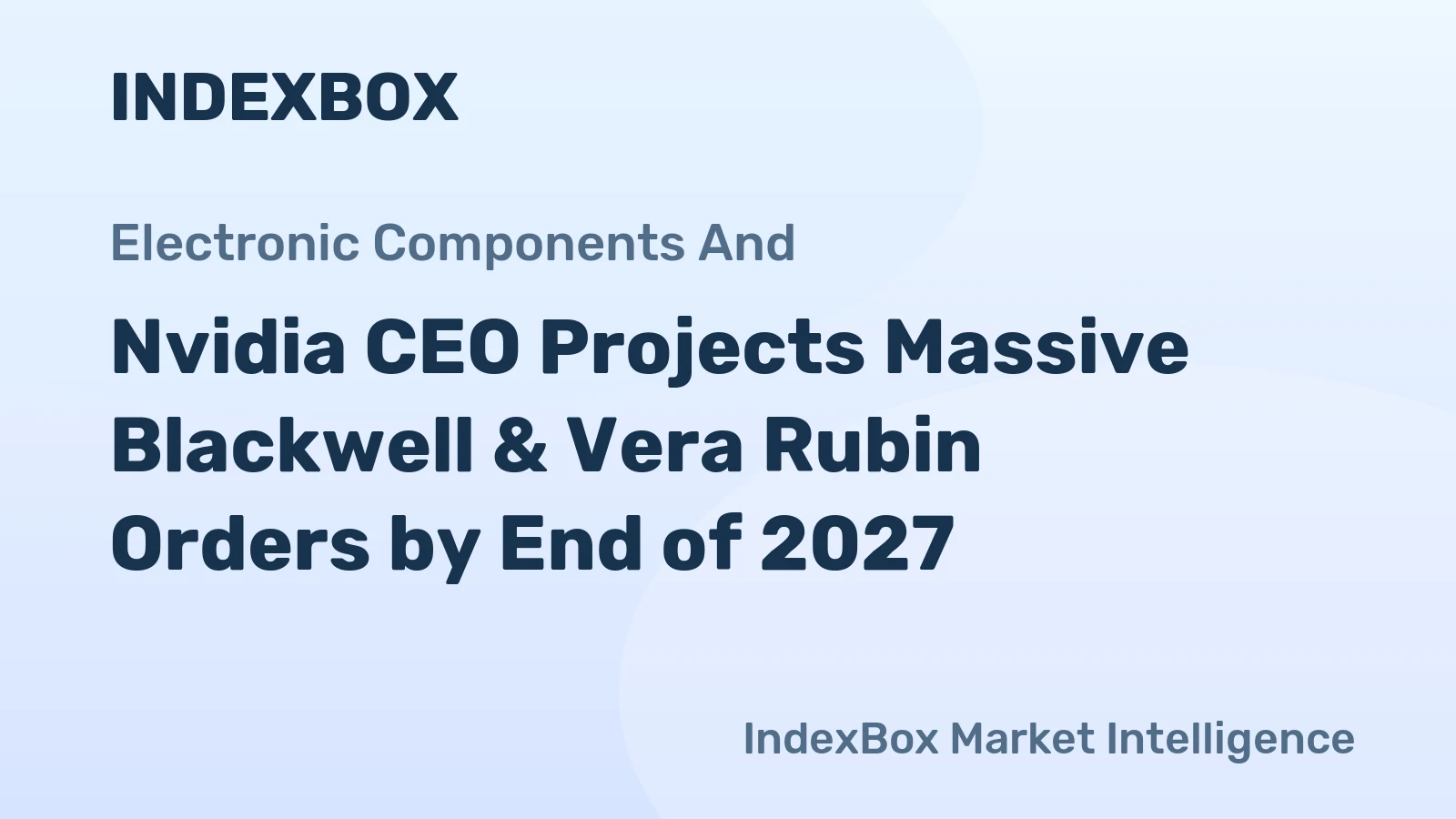 Nvidia CEO Projects Massive Blackwell & Vera Rubin Orders by End of 2027