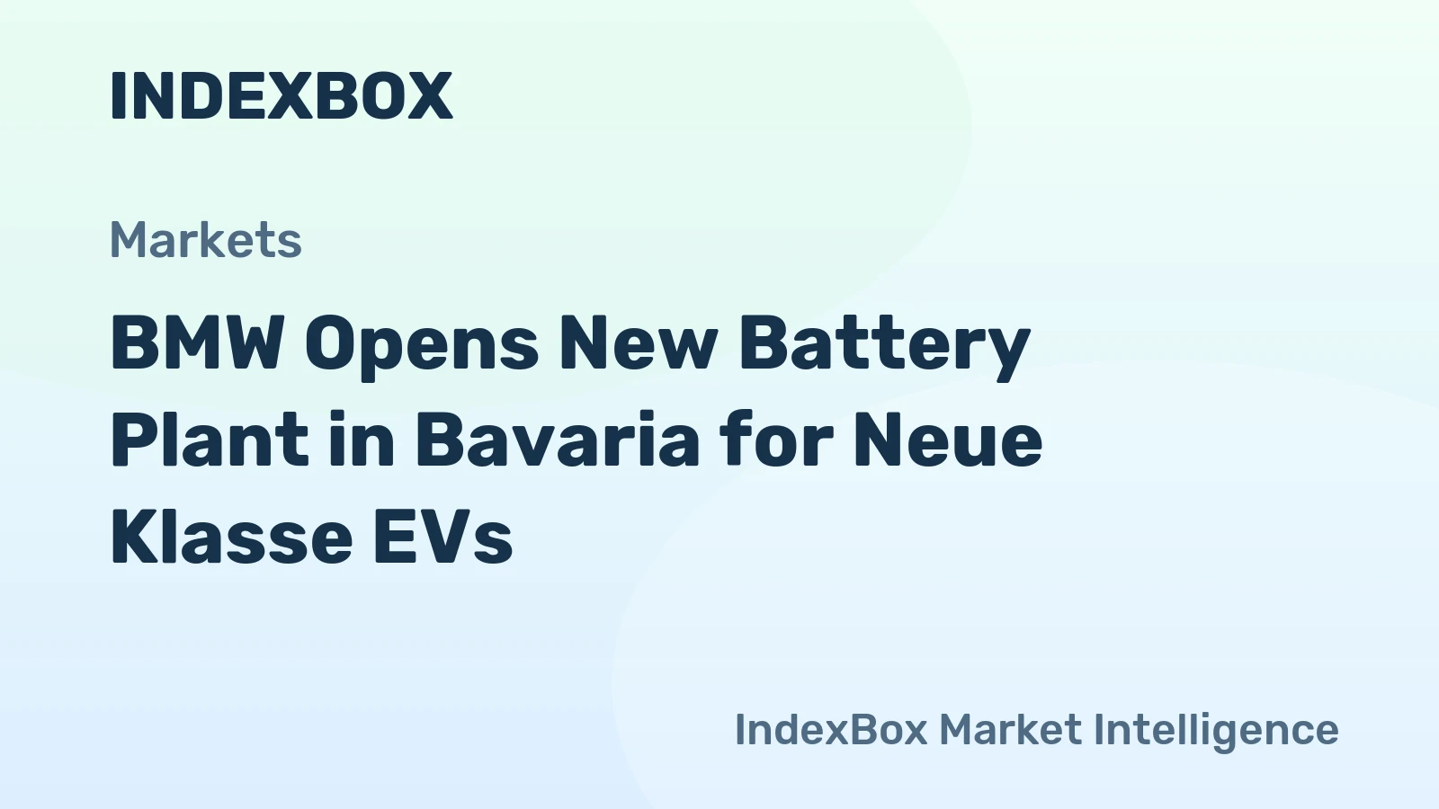 BMW Opens New Battery Plant in Bavaria for Neue Klasse EVs