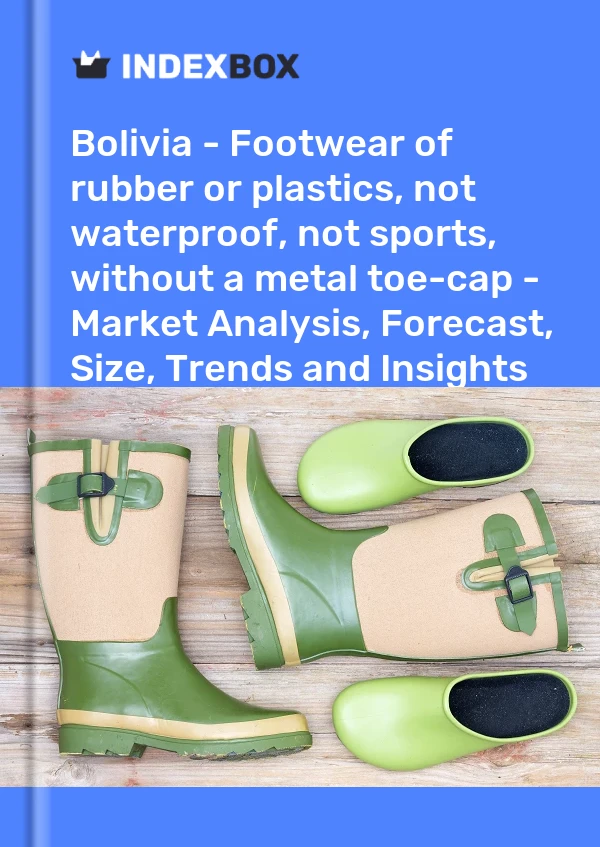 Report Bolivia - Footwear of rubber or plastics, not waterproof, not sports, without a metal toe-cap - Market Analysis, Forecast, Size, Trends and Insights for 499$